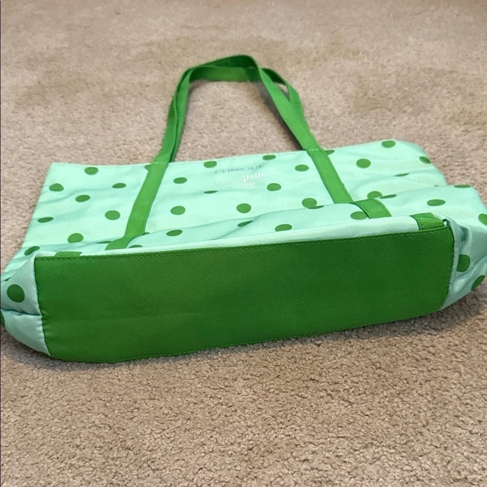 Kate Spade Mint Green Polka Dot Tote